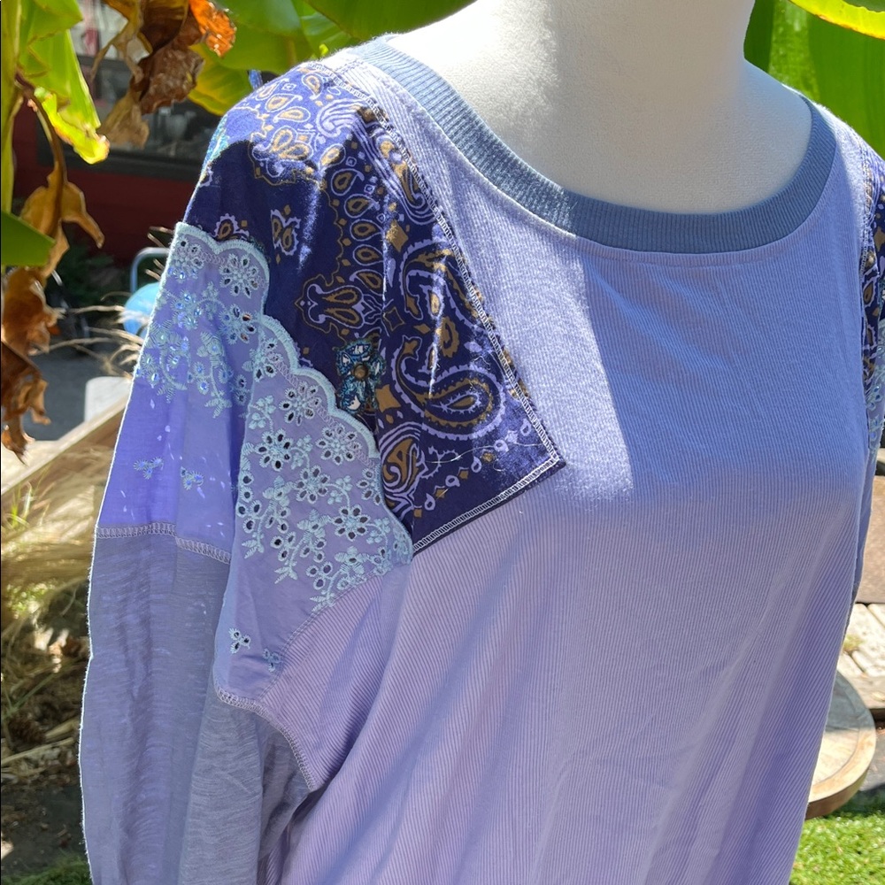 WE THE FREE Lavender Paisley Women's Top